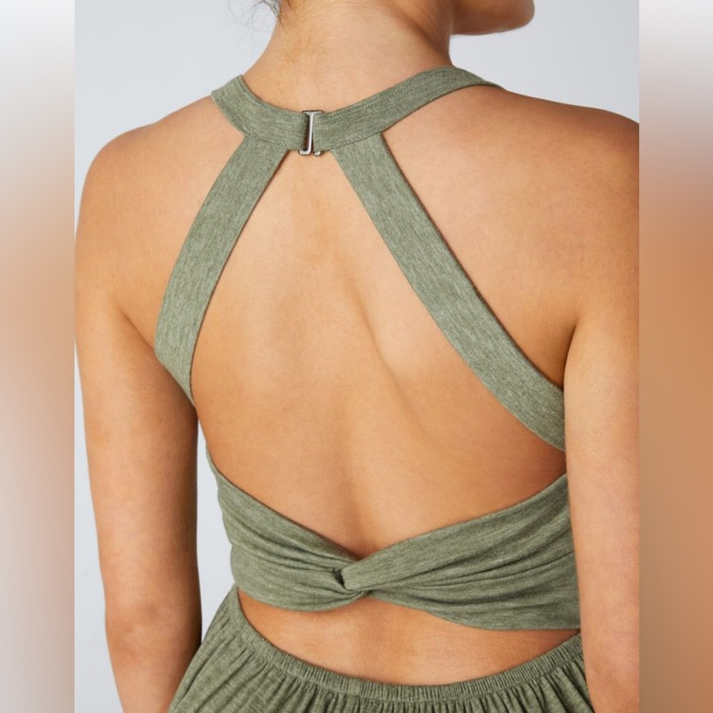 U Neck Pocket Harem Casual Jumpsuit-Easy Peezy Edition - Picture 3 of 5